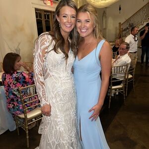 Blue bridesmaid dress